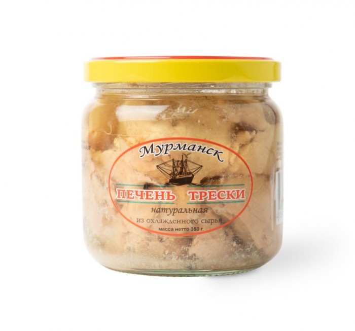 Печень трески натуральная "Мурманск" 0,350 гр